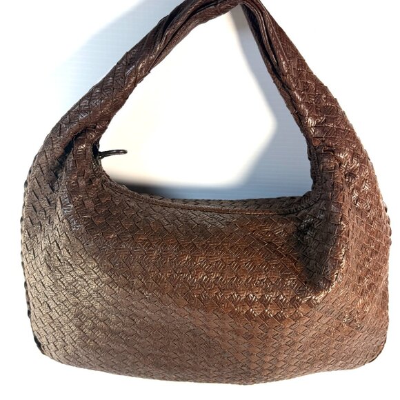 Bottega Veneta Intrecciato Shoulder Bag Brown Leather - Picture 5 of 16